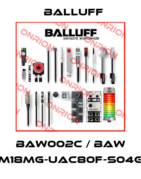 BAW M18MG-UAC80F-S04G  Balluff