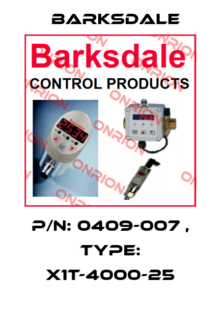 Barksdale-X1T-400-25 price