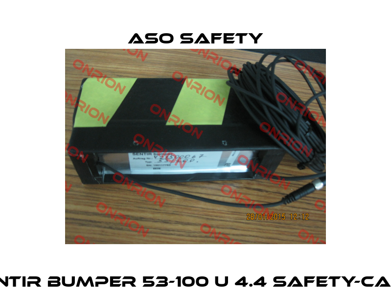 Art.No. 105209 SENTIR bumper 53-100 U 4.4 Safety-Car black / yellow  ASO SAFETY