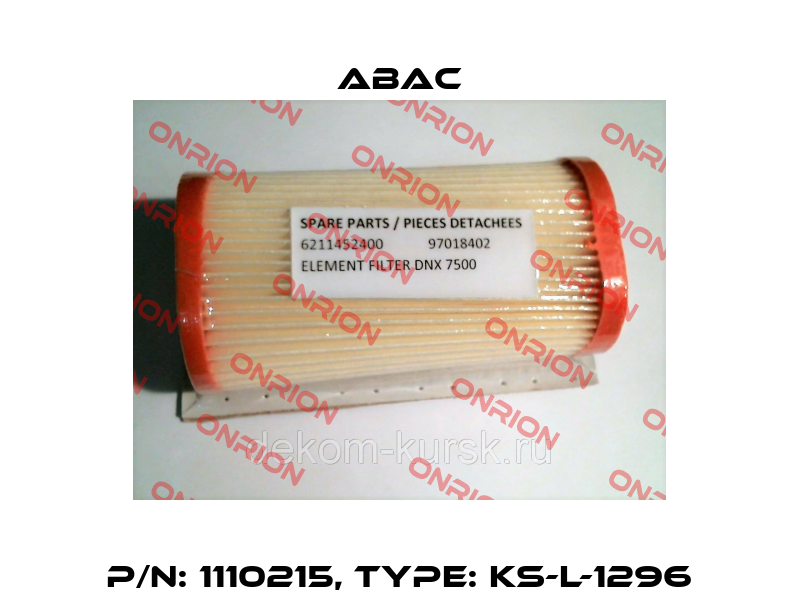 P/N: 1110215, Type: KS-L-1296 ABAC